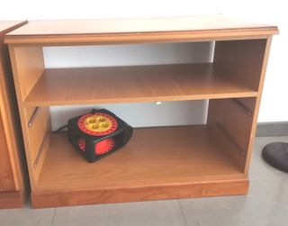 2 Muebles Auxiliares Madera Marrón