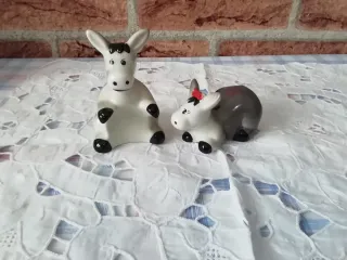 Set 2 Sali e Pepe Porcellana Asini