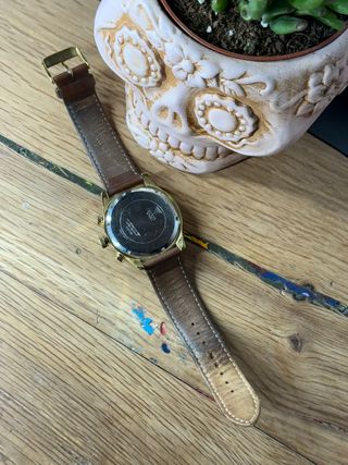 Reloj Guess Dorado y Marrón