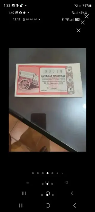 Antiguos décimos de lotería para coleccionistas