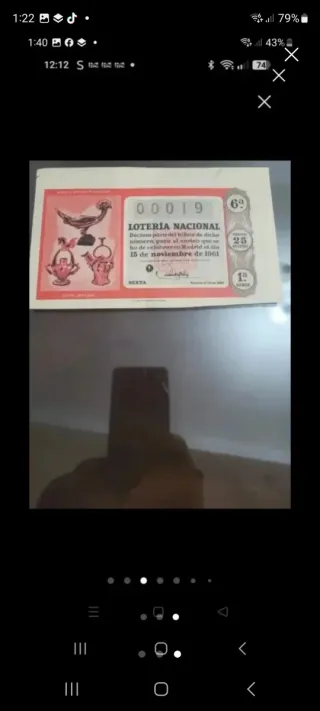 Antiguos décimos de lotería para coleccionistas