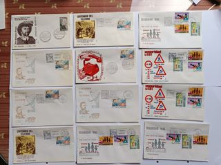 1976. SOBRES DE PRIMER DIA CON SELLOS ESPAÑA