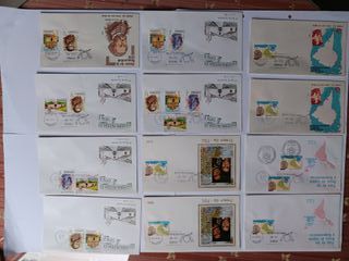 1976. SOBRES DE PRIMER DIA CON SELLOS ESPAÑA