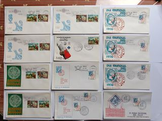 1976. SOBRES DE PRIMER DIA CON SELLOS ESPAÑA