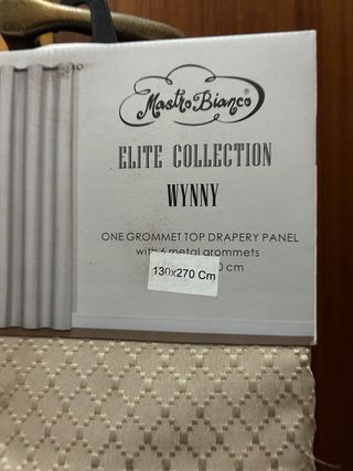 Set 2 Tende Beige Mastro Bianci 130x270