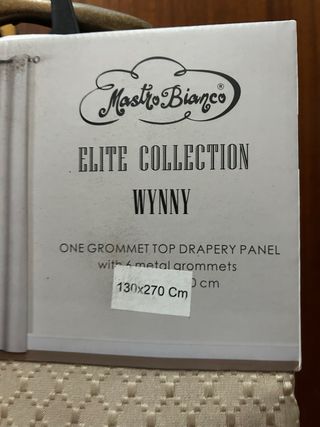 Set 2 Tende Beige Mastro Bianci 130x270