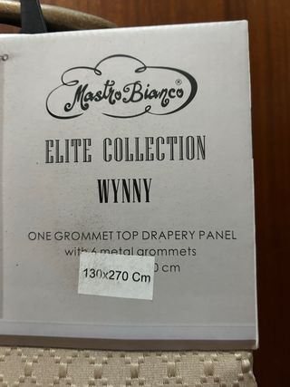Set 2 Tende Beige Mastro Bianci 130x270