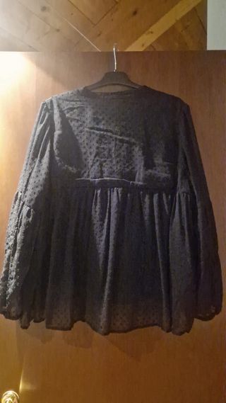 Camicia Only nera manica lunga Tg L