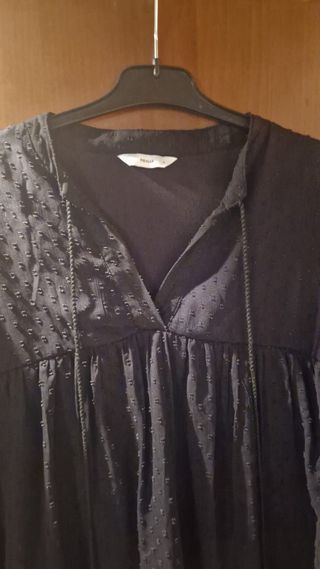 Camicia Only nera manica lunga Tg L