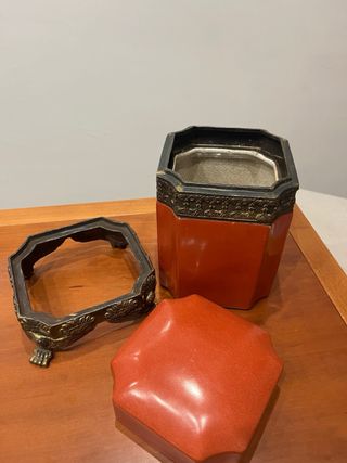 Urna de porcelana china esmaltada