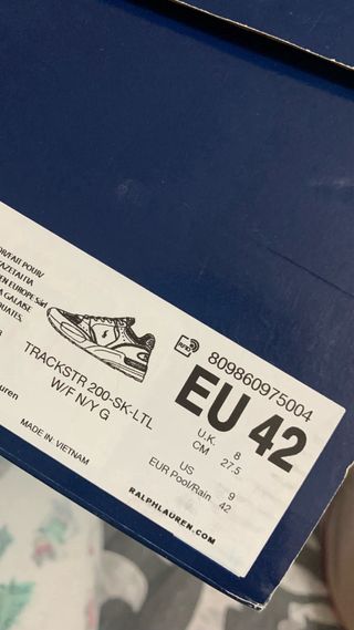 Zapatillas Polo Ralph Lauren Hombre Beige/Azul