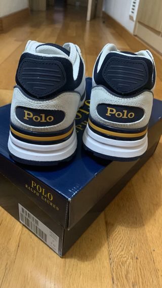 Zapatillas Polo Ralph Lauren Hombre Beige/Azul
