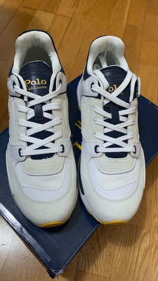 Zapatillas Polo Ralph Lauren Hombre Beige/Azul