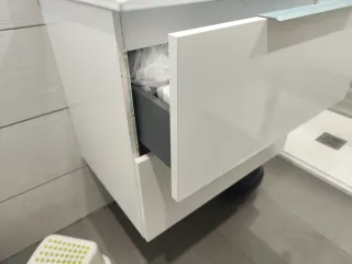 Mueble de baño blanco Essential 60x45