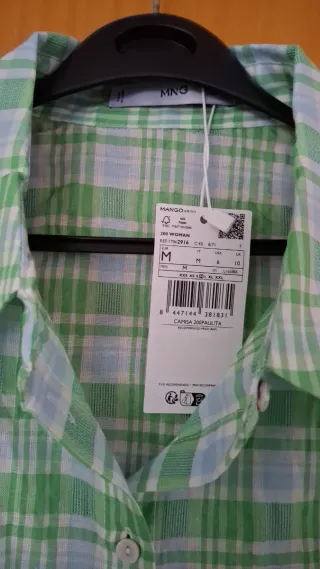 Camisa de cuadros sin mangas