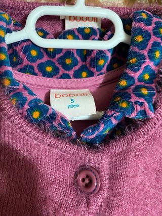 Vestido y chaleco niña