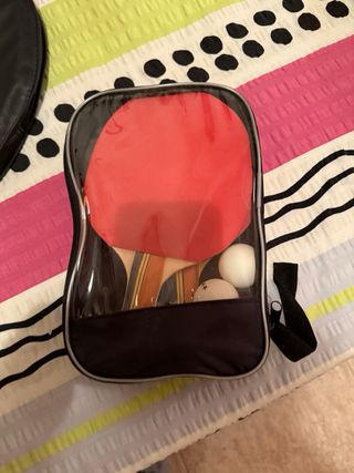 Set de ping pong con palas, pelotas y red