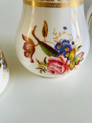 Azucarera y Lechera Porcelana Inglesa Antigua