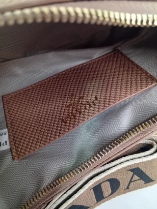 Bolso Prada Marrón y Dorado