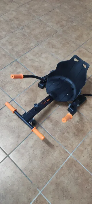 Silla Hoverboard SK8 Kart Negra Naranja