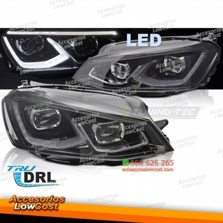 FAROS FULL LED LUZ NEGRA compatible con VW GOLF 7