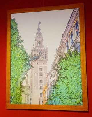 Cuadro La Giralda Sevilla / plaza de toros y trdic