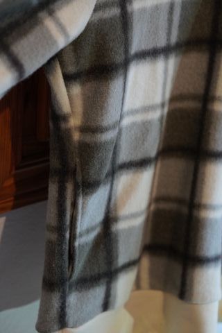 Sudadera Zara Polar Oversize Cuadros Talla L