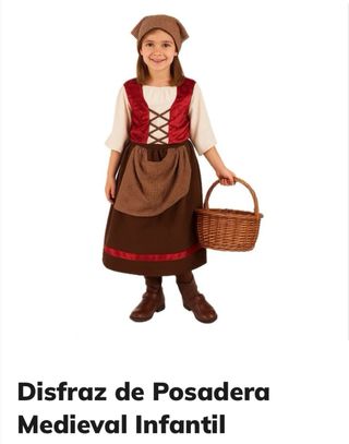 Disfraz Posadera Medieval Infantil