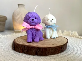 Velas artesanales perro aromáticas