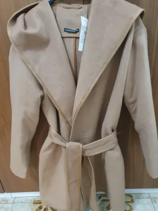 Cappotto Terranova con cappuccio beige M/L