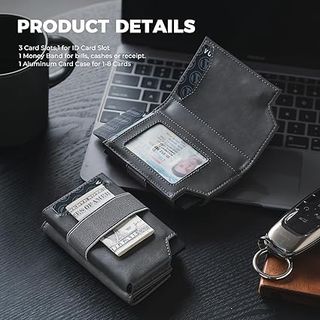 Carteira VULKIT Cinza Porta Cartões e Dinheiro