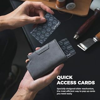 Carteira VULKIT Cinza Porta Cartões e Dinheiro