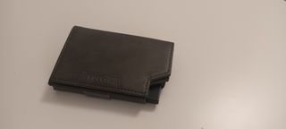 Carteira VULKIT Cinza Porta Cartões e Dinheiro