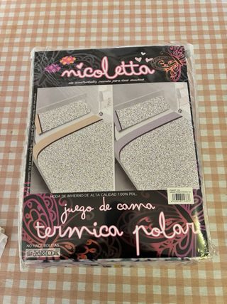 Juego sábanas invierno y manta 150x190