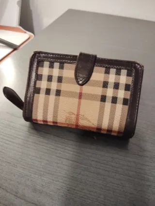 Cartera Burberry Cuadros Marrón Beige