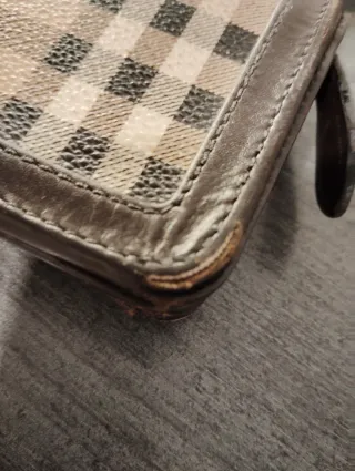 Cartera Burberry Cuadros Marrón Beige