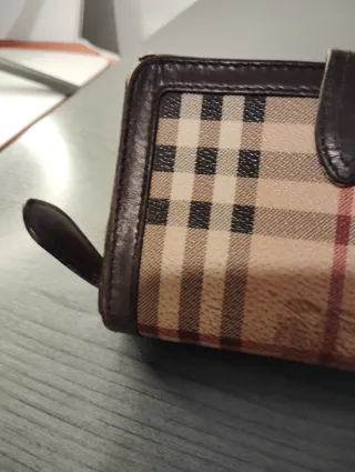 Cartera Burberry Cuadros Marrón Beige