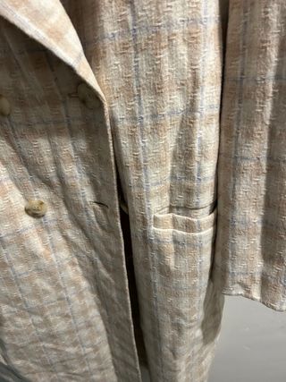 Abrigo Zara cuadros talla S