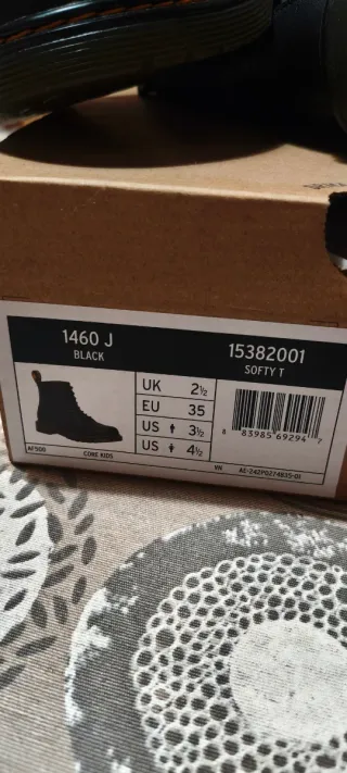 Botines Dr. Martens 1460 T Softy Piel Negro