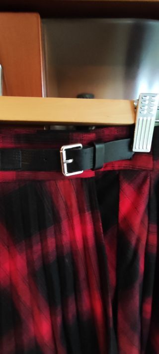 Falda mango tipo escocesa. Talla L.
