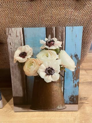 2 Cuadros Florales Lienzo