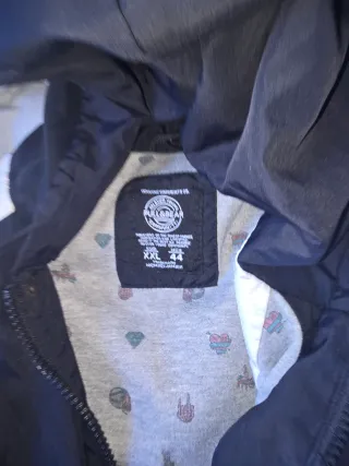 Chaqueta Bomber Negra y Blanca