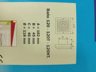 Extractor de baño NOVODENT