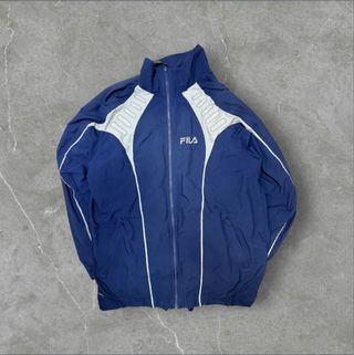 Cortavientos Fila Azul y Blanco