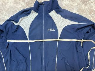 Cortavientos Fila Azul y Blanco