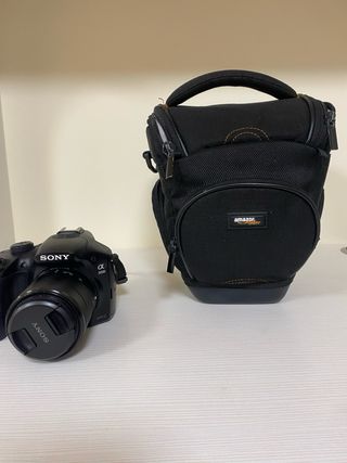 Sony Alpha 3000 + objetivo + 2 baterías + funda