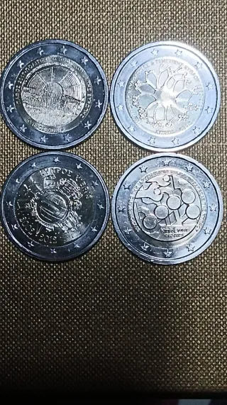 4 Monedas 2€ Chipre