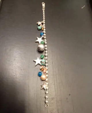 Bracciale donna argento con charms