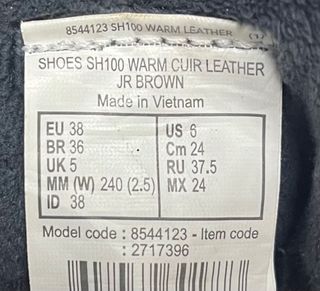 Botas infantiles Invierno Quechua Marrón 38