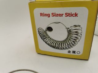 Medidor de Anillos Metálico Ring Sizer Stick